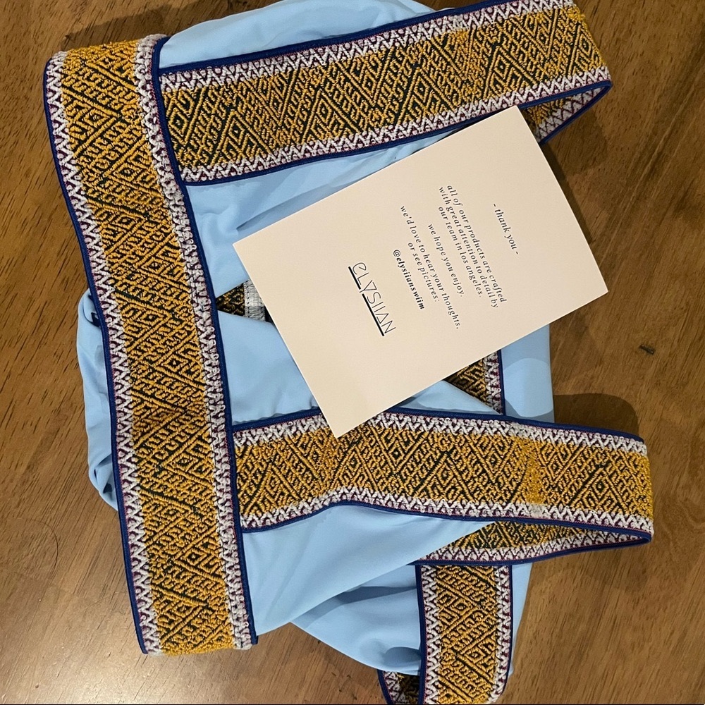 COPY - Elysiian swimsuit - size SM top & size MD bottom.. NEVER WORN W/ TAGS